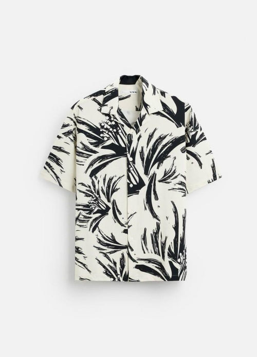 Botanical Print Camp Shirt
