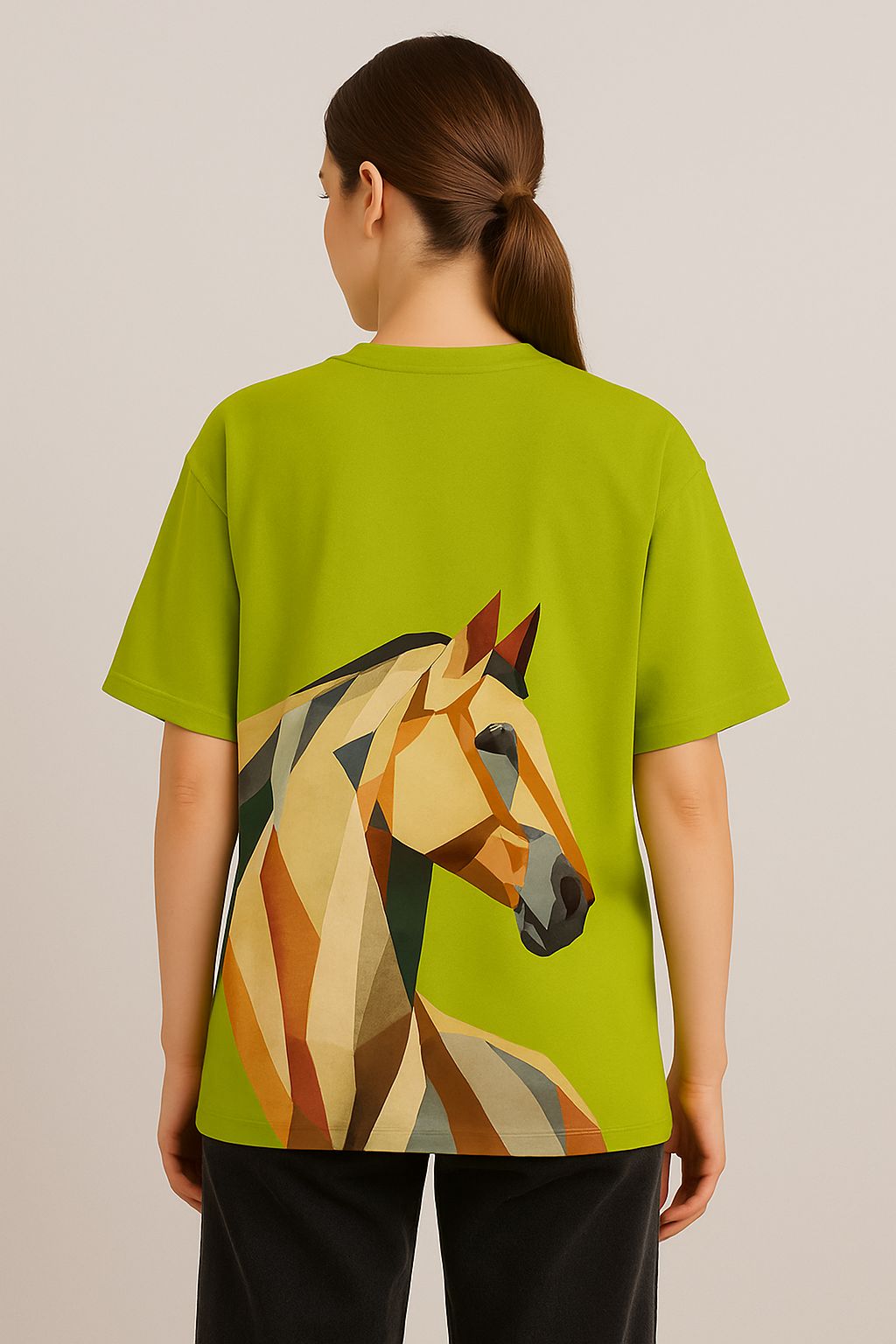 Wild Spirit Geo Horse Tee (Green)
